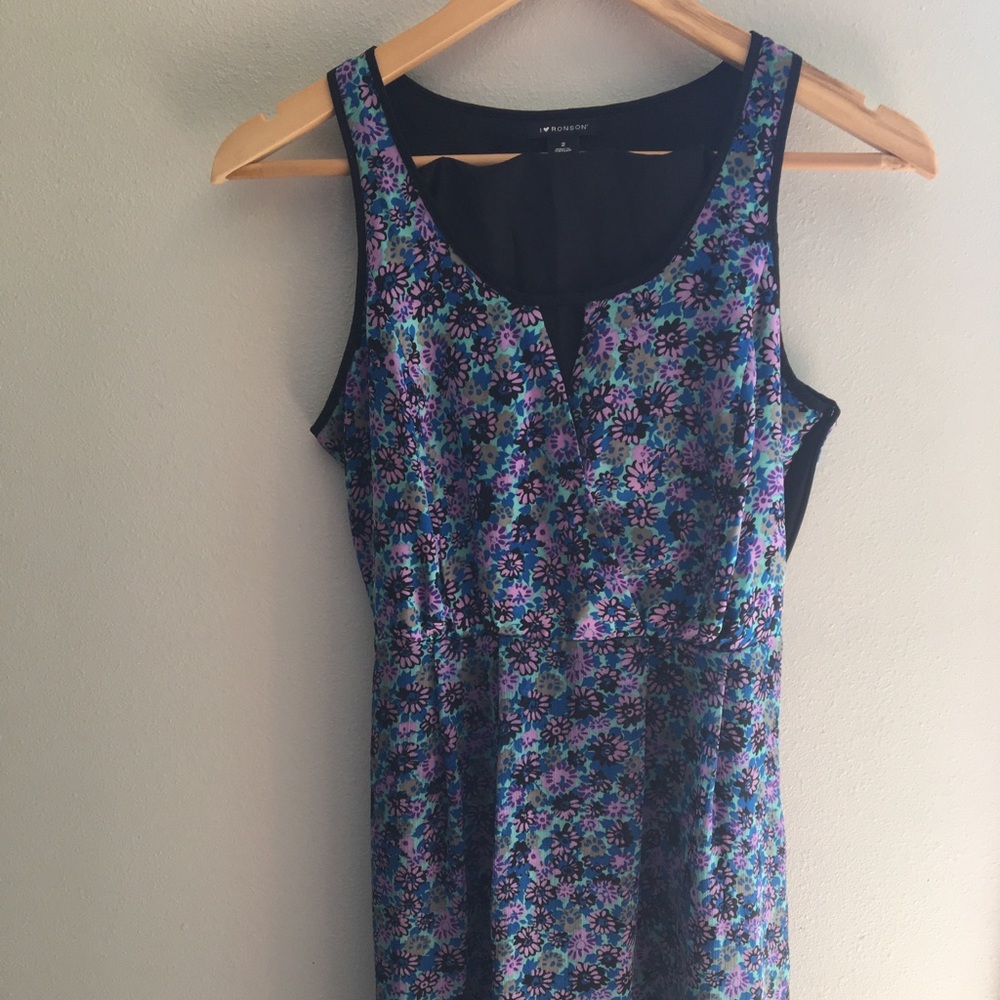 Chiffon blue and purple boutique dress